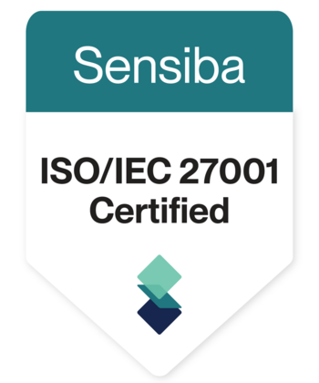 Sensiba ISO/IEC 27001 Certified